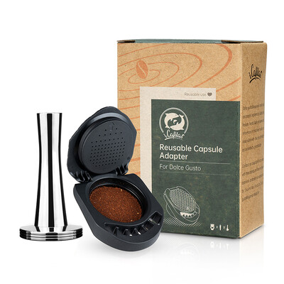 Adaptor reîncărcabil iCafilas pentru capsulă de cafea Dolce Gusto, filtru cu formă de lapte, oțel inoxidabil, pentru aparatul de cafea Geino S Mahcine