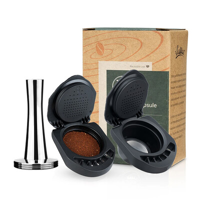 Adaptor reîncărcabil iCafilas pentru capsulă de cafea Dolce Gusto, filtru cu formă de lapte, oțel inoxidabil, pentru aparatul de cafea Geino S Mahcine