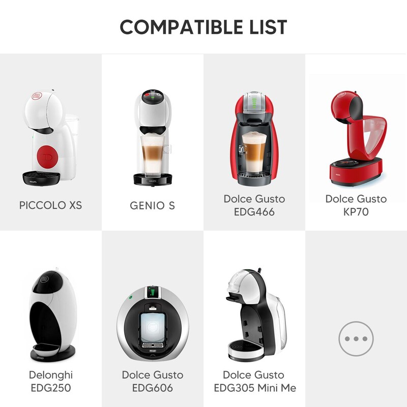 Adaptor reîncărcabil iCafilas pentru capsulă de cafea Dolce Gusto, filtru cu formă de lapte, oțel inoxidabil, pentru aparatul de cafea Geino S Mahcine