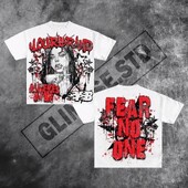 Oversized Summer hip-hop print retro y2k top paari t-särk meeste ja naiste Harajuku gooti mustriga puhas puuvillane lühikeste varrukatega