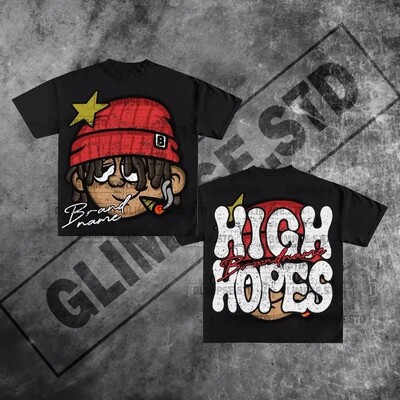 Oversized Summer hip-hop print retro y2k top paari t-särk meeste ja naiste Harajuku gooti mustriga puhas puuvillane lühikeste varrukatega