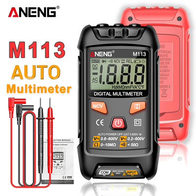 ANENG M113 mini digitālais multimetrs maiņstrāvas/līdzstrāvas sprieguma mērītājs 1999. g. skaiti Multimetro Ohm NCV Elektrības instrumenti Mērinstrumenti