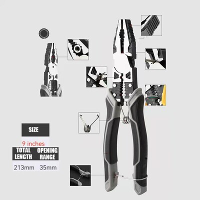 AIRAJ 7/8/9 tollised traaditangid teravad, suure avaga eemaldamistangid tööstusliku kvaliteediga multifunktsionaalne riistvara käsitööriistad