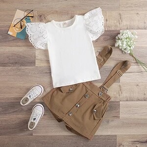 2 3 4 5 6 aastased tüdrukute rõivakomplektid, puuvillane suvine topp ja kombinesoonid Väikese printsessi beebiülikonnad, sünnipäevapeo lasteriided 2024