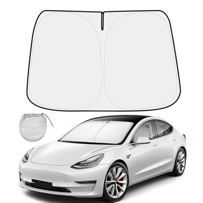 Parasolar Trapă pentru Tesla Model 3 Highland Model Y 2017-2024 Upgrade Cataramă din pânză de gheață Parasolare Acoperiș din sticlă Luminar față spate