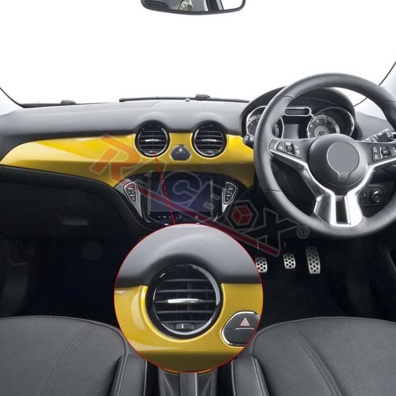 Auto salongi ventilatsioonivõre 13417363 Opel Corsa D Adam armatuurlaua konditsioneeri väljalaskeava jaoks Vauxhall 2201099 must/kroom