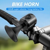 TWOOC Claxon electronic pentru biciclete Sunet de avertizare tare Baterie CR2032 120dB IPX4 Impermeabil potrivit pentru bicicleta de drum si de munte