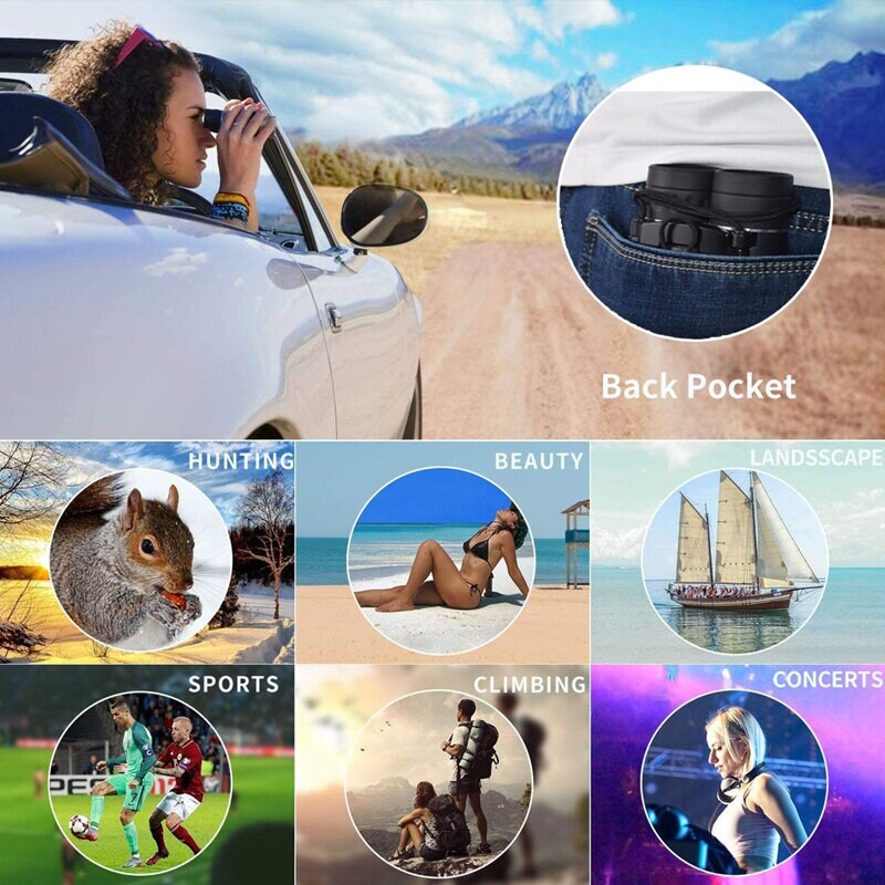 500X25 nešiojamasis HD priartinimas 5000M/50000M žiūronai Teleskopas Galingas sulankstomas tolimojo atstumo matymas Medžioklė lauko stovyklavimas Sportas