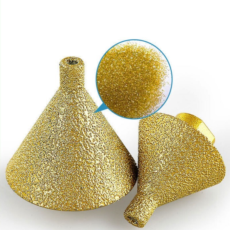 M10 sriegis deimantinis nuožulnus nuožulnus antgalis skylių grąžtas, kūgis raižyti poliruojantis šlifavimo diskas porcelianinėms plytelėms marmuras M14