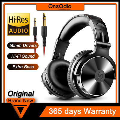 Oneodio Pro-10 vadu austiņas ar 50 mm kvalitatīviem HiFi draiveriem Stereo Big Headphones Studio Miksēšana Ierakstīšana Monitoringa austiņas