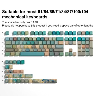 136 klahvi Puidu tera läige läbi klahvikorkide Värvi alumine külg Trüki PBT klahvikatted Cherry profiil Cherry Gateron MX Switchi klaviatuurile