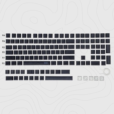 136 klahvi Puidu tera läige läbi klahvikorkide Värvi alumine külg Trüki PBT klahvikatted Cherry profiil Cherry Gateron MX Switchi klaviatuurile