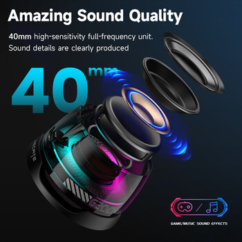 Edifier Μαγνητικό φορητό ηχείο Bluetooth HECATE G200 Mini Sound Box Bluetooth 5.3 RGB Φωτισμός Θήκη τηλεφώνου True Wireless