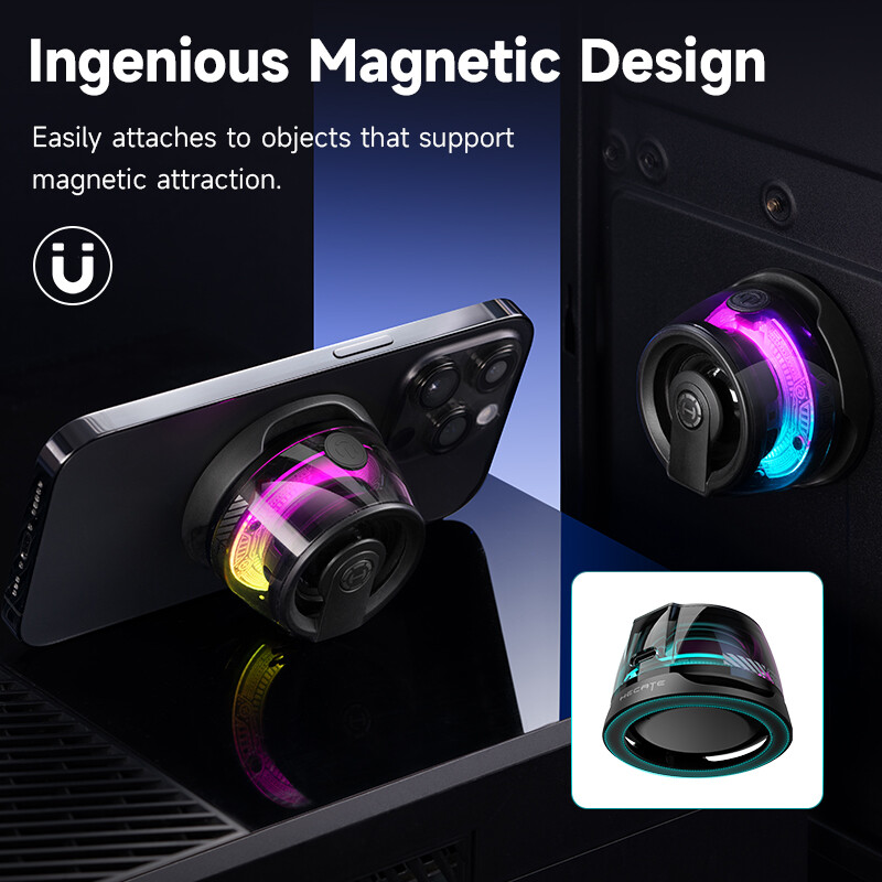 Edifier Magnetic Kaasaskantav Bluetooth-kõlar HECATE G200 Mini Sound Box Bluetooth 5.3 RGB valgustusega telefonihoidik True Wireless