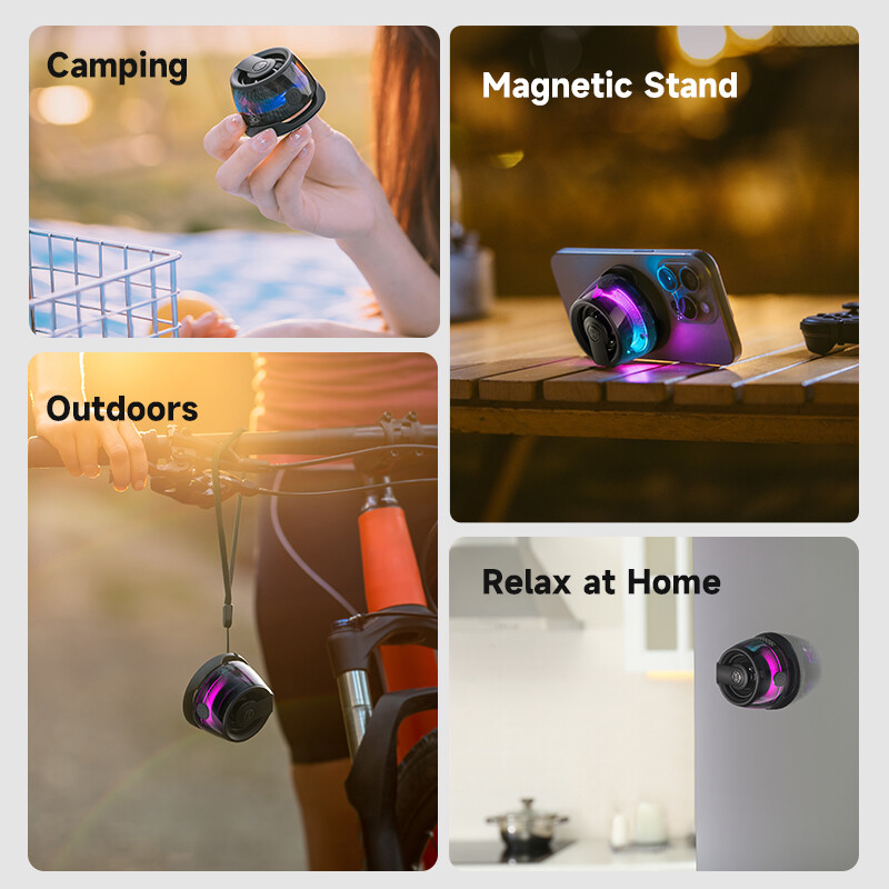 Edifier Magnetic Kaasaskantav Bluetooth-kõlar HECATE G200 Mini Sound Box Bluetooth 5.3 RGB valgustusega telefonihoidik True Wireless