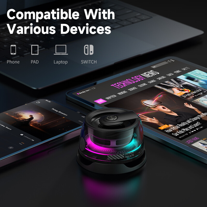 Edifier Magnetic Kaasaskantav Bluetooth-kõlar HECATE G200 Mini Sound Box Bluetooth 5.3 RGB valgustusega telefonihoidik True Wireless