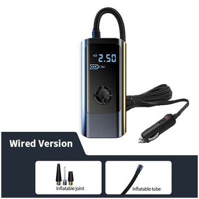 SEAMETAL 8000mAh compresor de aer portabil cu fir, fără fir, 12V, 150PSI, pompă electrică de umflare a anvelopelor pentru bile de mașină pentru motociclete
