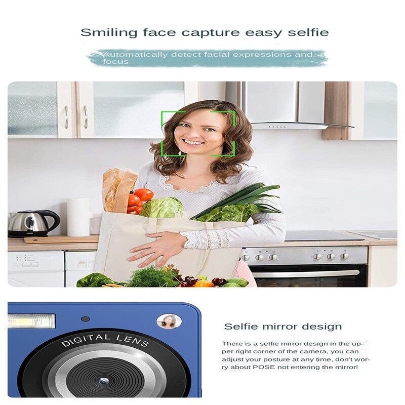 2,7 colio LCD ekranas studentų fotoaparatas 8x priartinantis žaislinis fotoaparatas Usb2.0 sąsaja Sportas pramogos Maksimali saugykla 32G