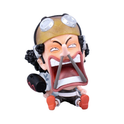 8-10 cm Anime Figure One Piece Monkey D Luffy Roronoa Zoro Kawaii Toys Q-Version Figural Nendoroid Διακόσμηση αυτοκινήτου PVC Μοντέλο Δώρο