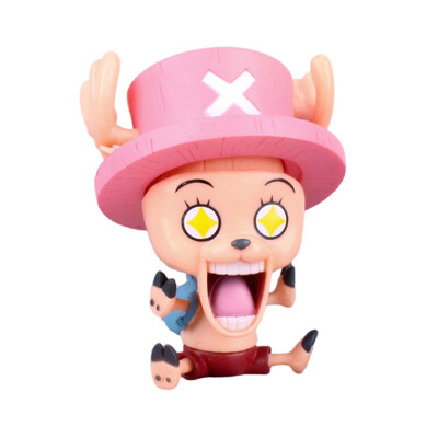 8-10 cm Anime Figure One Piece Monkey D Luffy Roronoa Zoro Kawaii Toys Q-Version Figural Nendoroid Διακόσμηση αυτοκινήτου PVC Μοντέλο Δώρο