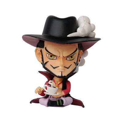8-10 cm Anime Figure One Piece Monkey D Luffy Roronoa Zoro Kawaii Toys Q-Version Figural Nendoroid Διακόσμηση αυτοκινήτου PVC Μοντέλο Δώρο