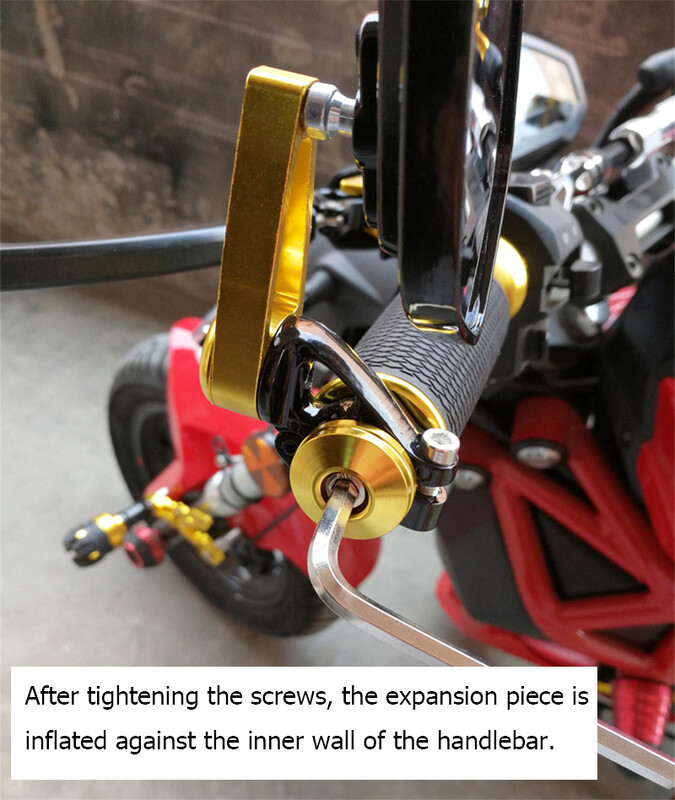 EAFC 1 Pair 7/8" 22mm mootorratta tahavaatepeeglid Universaalsed rolleri ots Juhtraua peegli tahavaatepeegli tarvikud