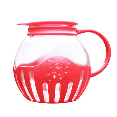 LMETJMA 2.25QT mikrobangų spragėsių spragėsis su silikoniniu dangteliu Mikrobangų spragėsių spaustukas su temperatūrai saugiu stiklu JT186