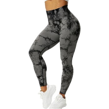 Tie Dye Seamless Leggings για Γυναικεία Ψηλόμεση Παντελόνι Yoga, Scrunch Butt Lifting Elastic κολάν