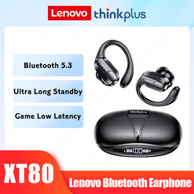XT80 Bluetooth 5.3 Ακουστικά True Wireless Headphones with Mic Button Control Reduise Reduction Earhooks Αδιάβροχα ακουστικά