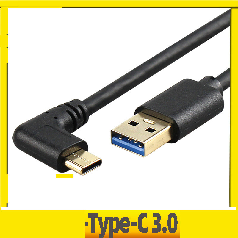 TYPE-C 3.0 paauksuotas šoninis tiesus alkūninis kištukas dvipusis USB3.0 duomenų kabelis dvigubas alkūninis planšetinio kompiuterio įkrovimo laidas