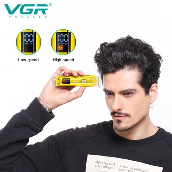 VGR Hair Clipper Ηλεκτρικό μηχάνημα κοπής Ασύρματο μηχάνημα κούρεμα Επαναφορτιζόμενη κουρευτική μηχανή Φορητή κουρευτική μηχανή για άνδρες V-956