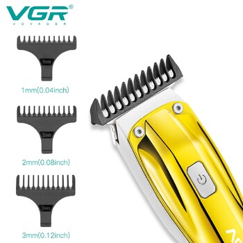 VGR Hair Clipper Ηλεκτρικό μηχάνημα κοπής Ασύρματο μηχάνημα κούρεμα Επαναφορτιζόμενη κουρευτική μηχανή Φορητή κουρευτική μηχανή για άνδρες V-956