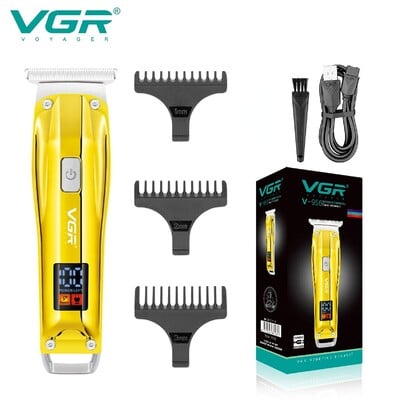 VGR Hair Clipper Ηλεκτρικό μηχάνημα κοπής Ασύρματο μηχάνημα κούρεμα Επαναφορτιζόμενη κουρευτική μηχανή Φορητή κουρευτική μηχανή για άνδρες V-956