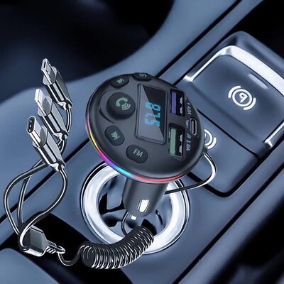 5.0 auto Bluetooth brzo punjenje PD QC brzo punjenje tri u jednom MP3 player Punjenje upaljač višenamjenski auto punjač