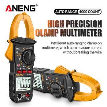 ANENG ST180 4000 Counts Digital Clamp Meter AC Current Multimeter Амперметър Voltage Tester Car Amp Hz Capacitance NCV Ohm Tool