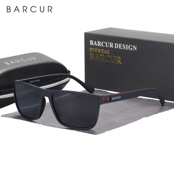 Σχέδιο BARCUR TR90 Ανδρικά γυαλιά ηλίου Polarized ελαφρύ Αθλητικά Γυαλιά ηλίου Γυναικεία Γυαλιά Αξεσουάρ Oculos UVAB Protection