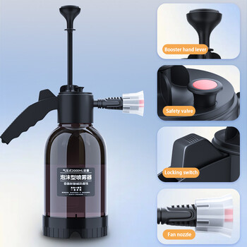 SEAMETAL 2L Hand Pump Foam Sprayer Pneumatic Washer Foam Snow Αφρός υψηλής πίεσης μπουκάλι σπρέι πλυντηρίου αυτοκινήτου για καθαρισμό σπιτιού αυτοκινήτου