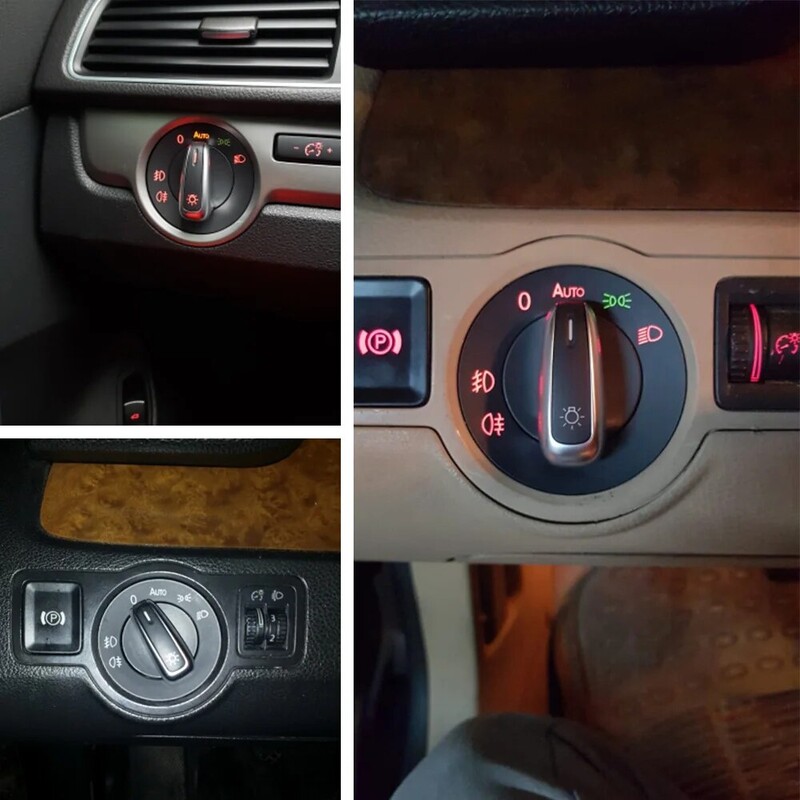 For Golf Jetta MK5 MK6 GTI Passat B6 B7 CC Touran Tiguan esitulede lülitustulede lülitid udutulede nupp