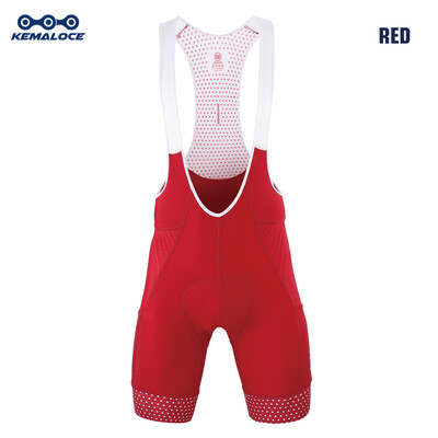 Велосипедни шорти KEMALOCE Blue&Grey&Green&Red 5D Gel Pad Bike Bib Shorts Светлоотразителни дишащи мъжки велосипедни гащи със задни джобове