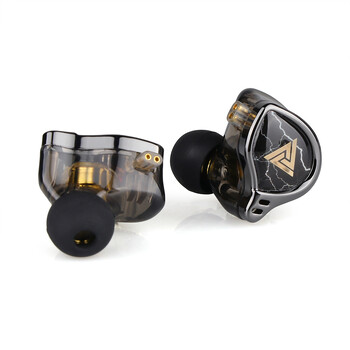 QKZ x HBB 10mm με επίστρωση τιτανίου με διάφραγμα HiFi In Ear Monitor Ακουστικά Ημι-ανοιχτής κοιλότητας CNC πρόσοψη από κράμα αλουμινίου