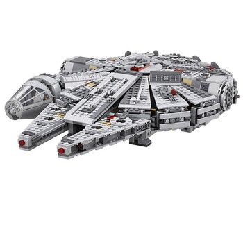 Νέο διαστημόπλοιο Bricks Stars Fighter Space For Millennium Set Falcon Ship 75105 Model Building Blocks Kit Toys for Children