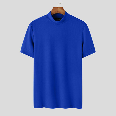 2024 m. vyriški marškinėliai vientisu vėžlys trumpomis rankovėmis gatvės apranga Stilingi laisvalaikio marškinėliai Vasaros Fintess Korėjos vyriški drabužiai INCERUN