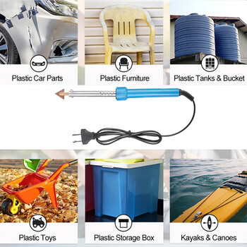 Kaasaskantav 80 W auto plastist keevitamise kuumarauda alus ja traatharja remondikomplekt Auto kaitseraua armatuurlaua süsta kanuu remont