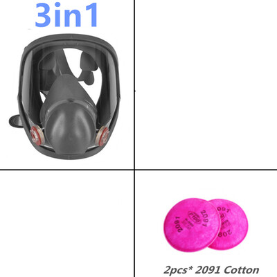 27 viename viso veido kaukė, daugkartinio naudojimo, platus matymo laukas, plačiai naudojamas dažymui ir suvirinimui medienos apdirbimo 6800 respiratorius