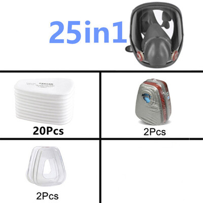 27 viename viso veido kaukė, daugkartinio naudojimo, platus matymo laukas, plačiai naudojamas dažymui ir suvirinimui medienos apdirbimo 6800 respiratorius