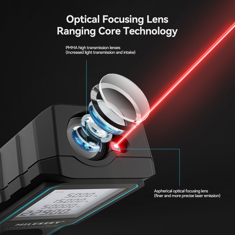 MILESEEY S6 lazerinis juostos matuoklis 40M 60M 80M 100M lazerinis nuotolio ieškiklis IP54 elektroninė liniuotė Naudingas matavimo įrankis