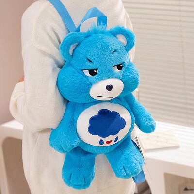 MINISO Plišani ruksak sa slatkim medvjedom Kawaii modna plišana krznena torba za lutke Djevojačka torba Dječja torba Torba za rame Torbe za ruksak Pokloni