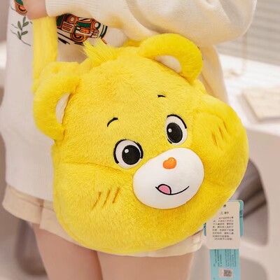 MINISO Plišani ruksak sa slatkim medvjedom Kawaii modna plišana krznena torba za lutke Djevojačka torba Dječja torba Torba za rame Torbe za ruksak Pokloni