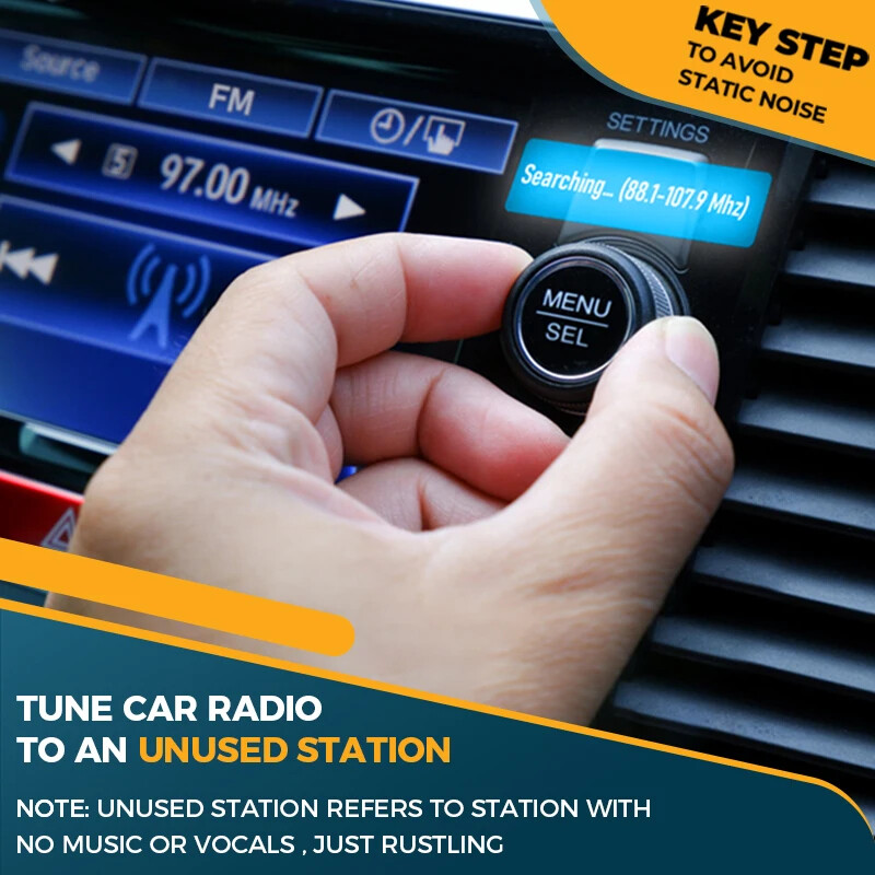 2024 Bluetooth 5.3 FM saatja autole, tugevam kahe mikrofoniga sügav bassheli, 48W PD&QC3.0 autolaadija Bluetooth-adapter