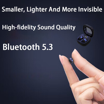 Слушалки Bluetooth 5.3 True Wireless In-Ear Earphones Mini In Ear Noise Canceling Invisible Sleeping HiFi качество на звука